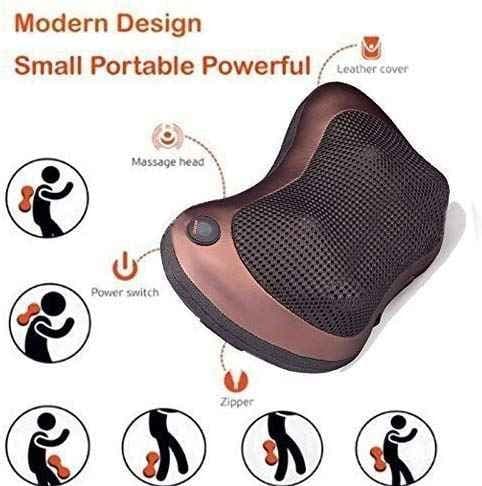 Portable Neck & Back Massager Pillow For Home, Office & Car Use — image 3