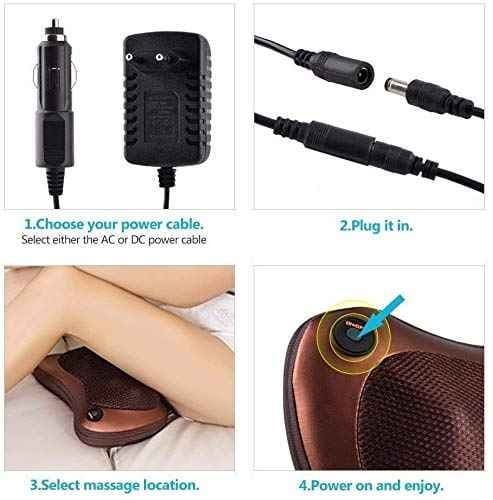 Portable Neck & Back Massager Pillow For Home, Office & Car Use — image 5