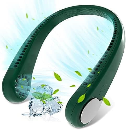 Portable Vaneless Hanging USB Rechargeable Neck Fan Coolfan — image 1