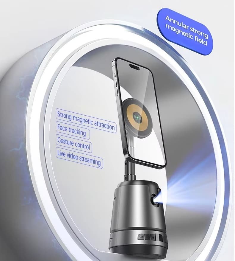 Q05 Smart Phone Magnetic Charging Gimbal Stabilizer 360° Rotation With AI Face Tracking — image 5