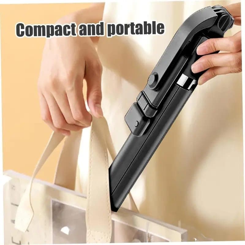 R1S L Selfie Stick Mini LED Fill Light Multifunction Tripod Selfie Stick — image 3