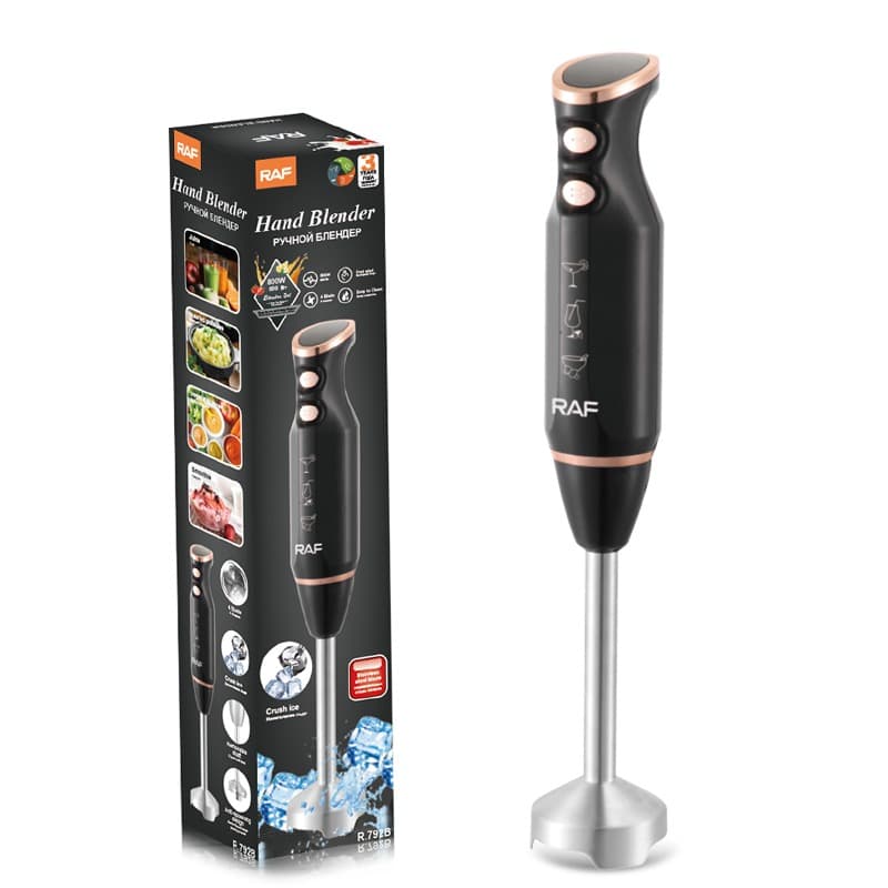 RAF R.793B Hand Blender Powerful Motor Stainless Steel Blades 2‑Speed Control And Ice‑Crushing Capability — image 1