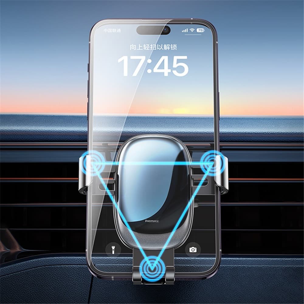 REMAX RM‑C24 Car Phone Mount Aluminum Alloy Adjustable Phone Holder — image 3