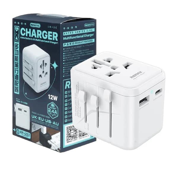 Remax RP U23 Astro Series 2.4A Universal Travel Adapter Charger 12W — image 3