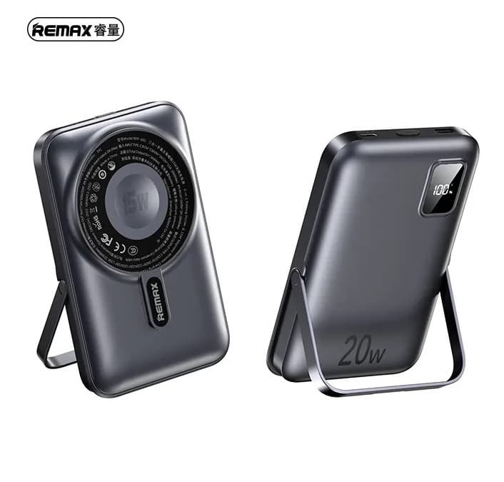 Remax RPP 695 Magnetic Wireless 10000mAh Powerbank With Foldable Stand — image 1