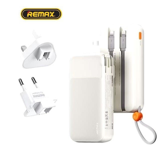 Remax RPP E5 Portable 10000mAh Powerbank With Charging Head Inbuilt Cables — image 1