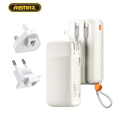 Remax RPP E6 Portable 200000mAh Powerbank With Charging Head Inbuilt Cables — image 1