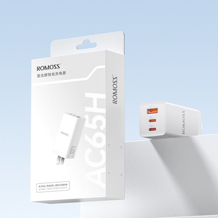 ROMOSS AC65H 65W GaN Fast Charger Foldable USB & Type-C Multifunctional Adapter — image 5