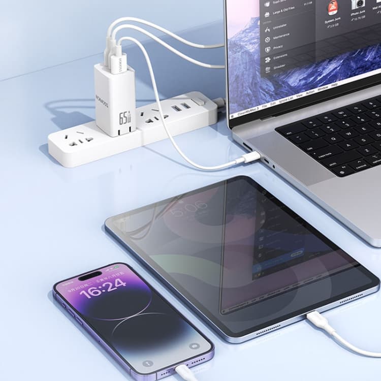 ROMOSS AC65H 65W GaN Fast Charger Foldable USB & Type-C Multifunctional Adapter — image 4