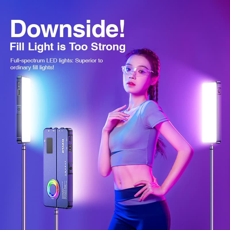 RTAKO RDJ-03 Pocket RGB Photography Fill Light — image 3