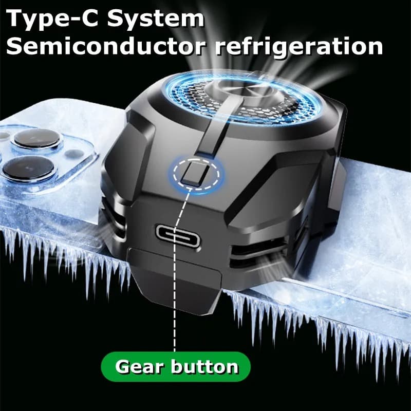 S21 Back Clip Mobile Phone Cooler Heat Sink With RGB Lights — image 3