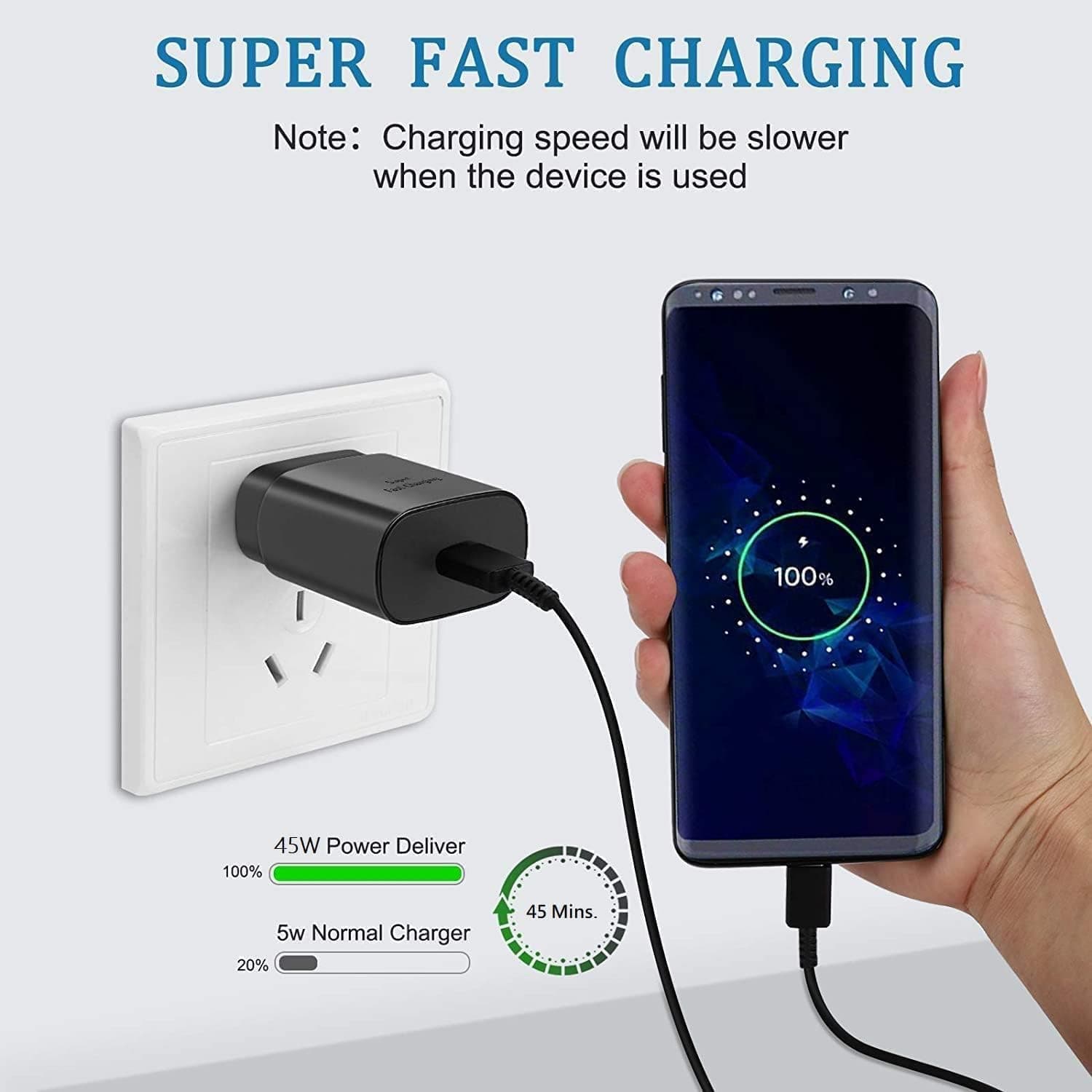 Samsung 45 Watt Fast Charger Adapter With Cable — image 2