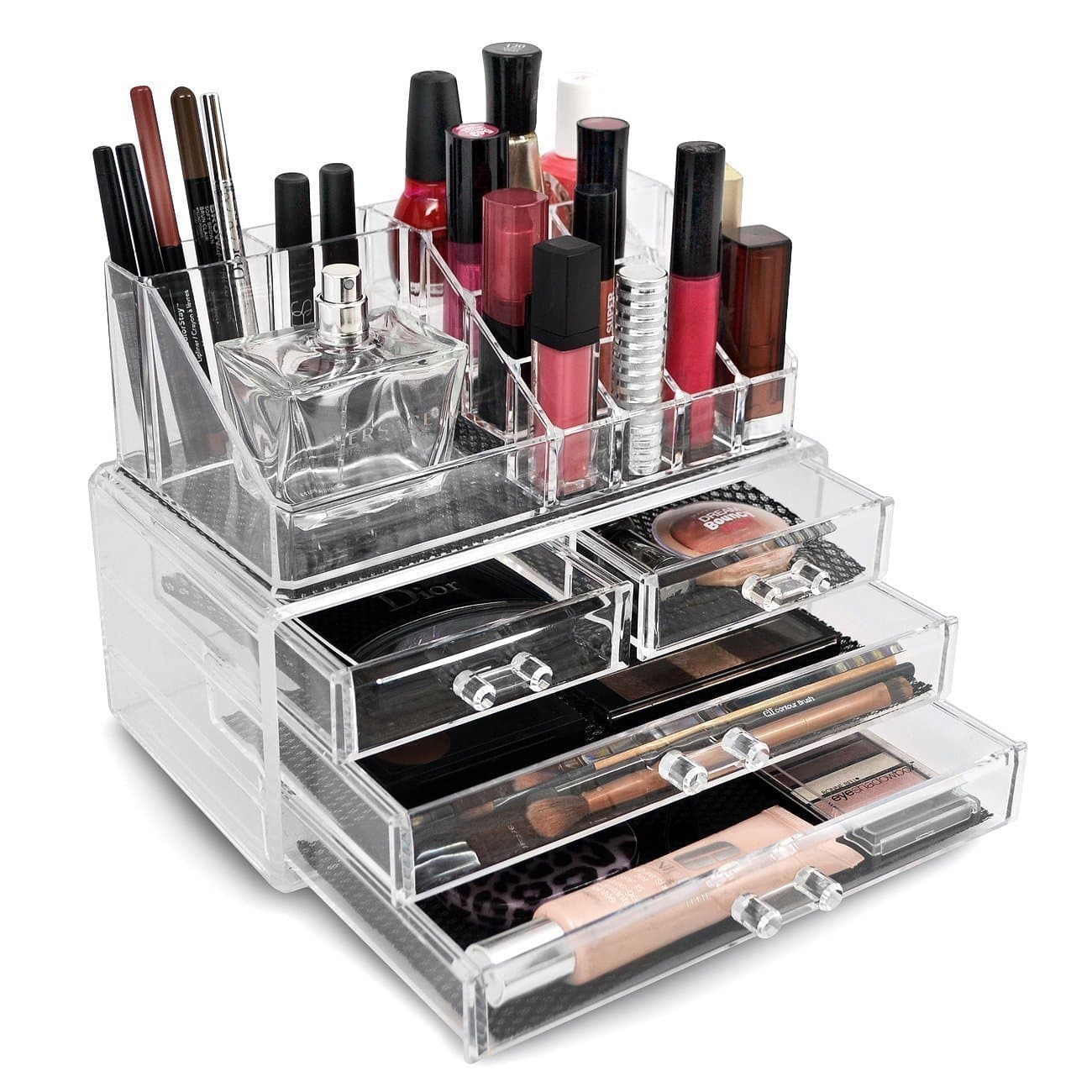 Shag Cosmetic Organizer Makeup Storage Box Lipstick Holder Stand — image 1