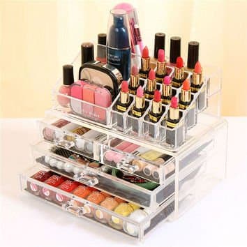 Shag Cosmetic Organizer Makeup Storage Box Lipstick Holder Stand — image 2