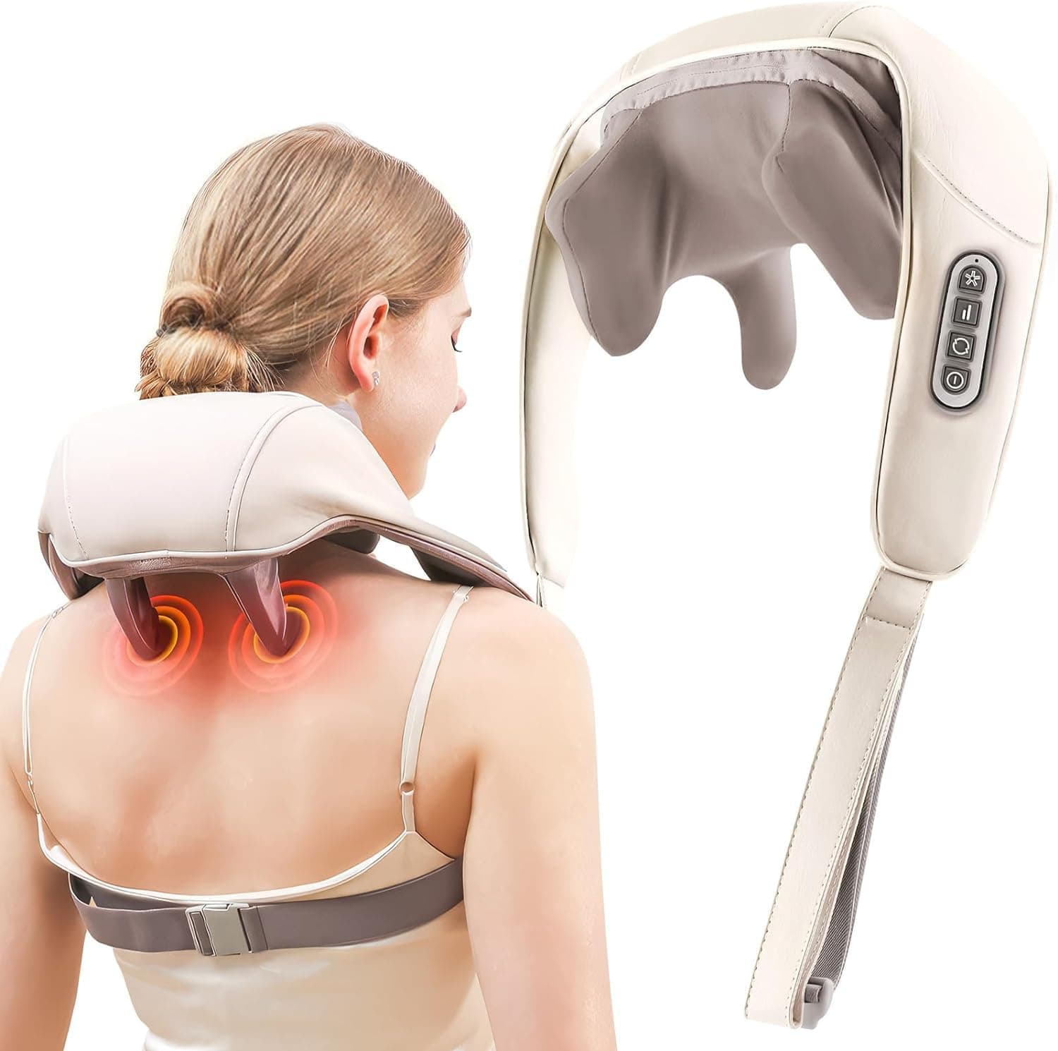 Shiatsu Heat Electric Rechargeable Neck & Shoulder Massager — image 1