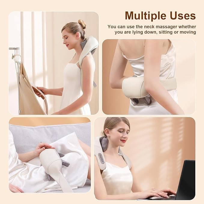 Shiatsu Heat Electric Rechargeable Neck & Shoulder Massager — image 3