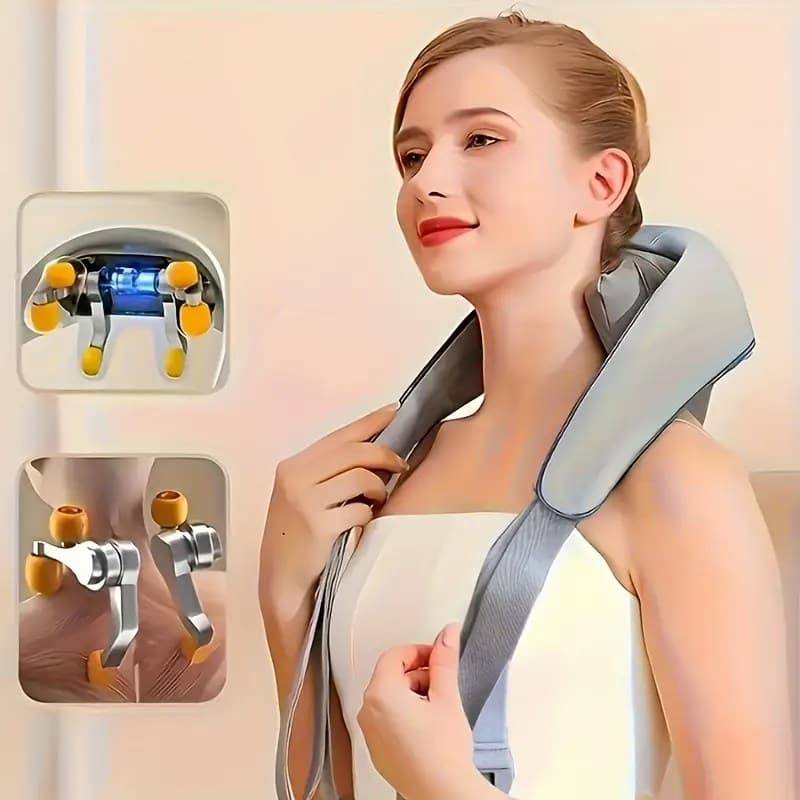 Shiatsu Heat Electric Rechargeable Neck & Shoulder Massager — image 2