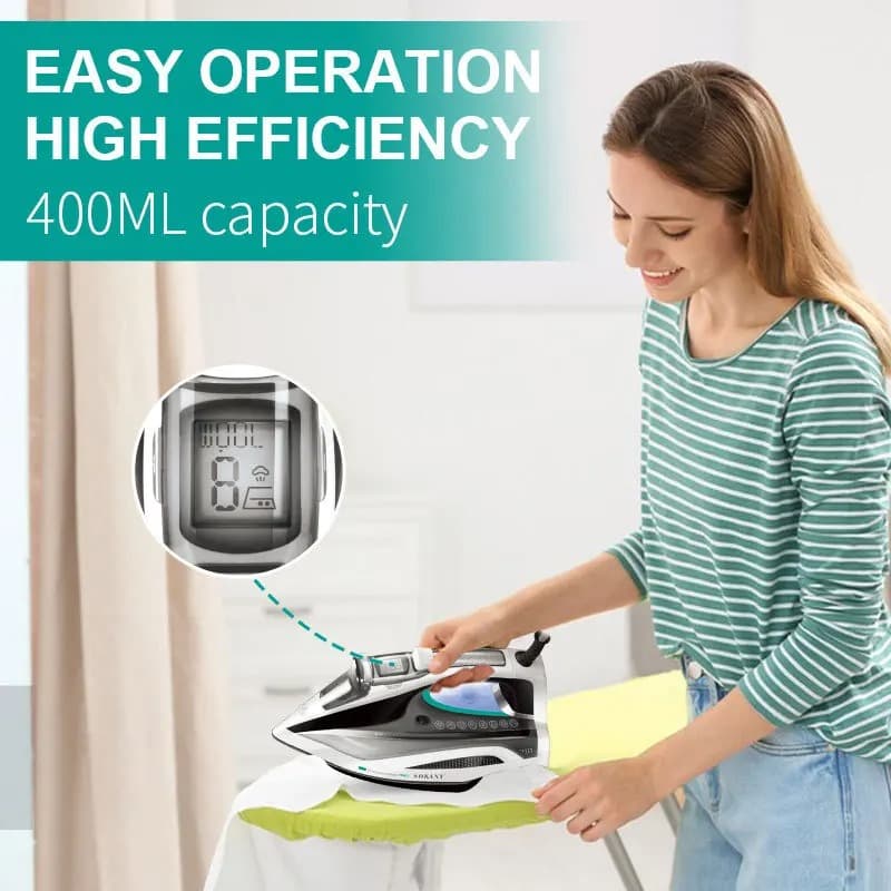 SOKANY SK‑11030 Steam Iron with Ceramic Soleplate And 400ml Water Tank — image 5