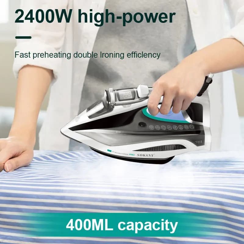 SOKANY SK‑11030 Steam Iron with Ceramic Soleplate And 400ml Water Tank — image 4