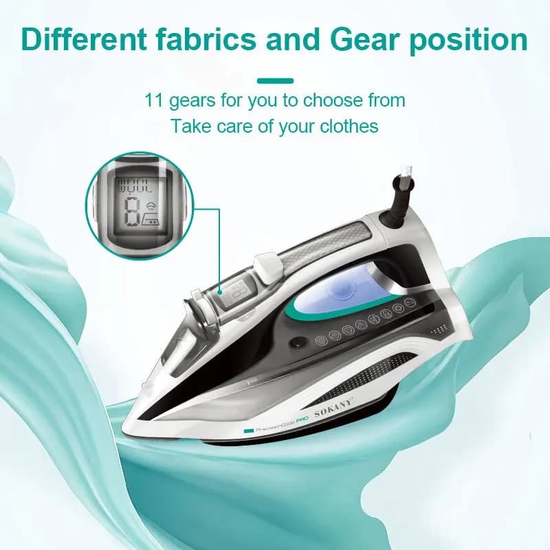 SOKANY SK‑11030 Steam Iron with Ceramic Soleplate And 400ml Water Tank — image 3