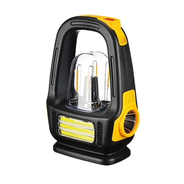 Solar Rechargeable Camping Lantern Light Bright COB Flashlight For Hiking & Fishing — image 1