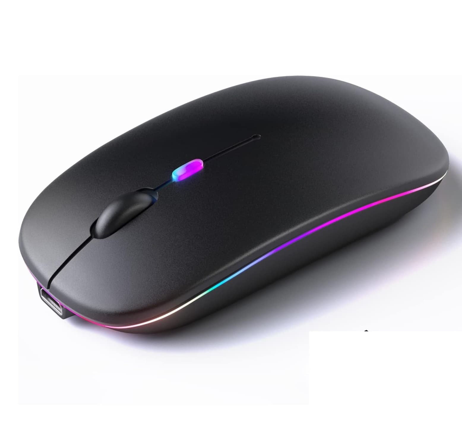 SOLID W10 Dual Mode Bluetooth And 2.4 Type C Rechargeable Mouse LED Silent Click — image 1
