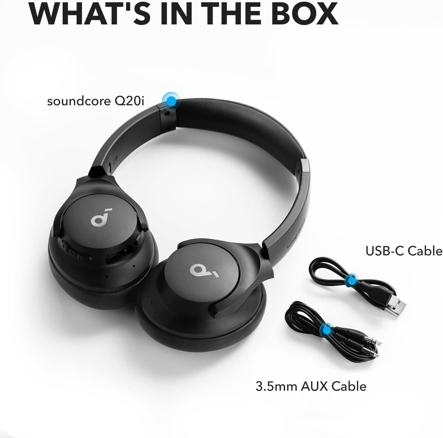 Soundcore By Anker Q20i Hybrid Active Noise Cancelling Wireless Over‑Ear Bluetooth Headphone — image 6