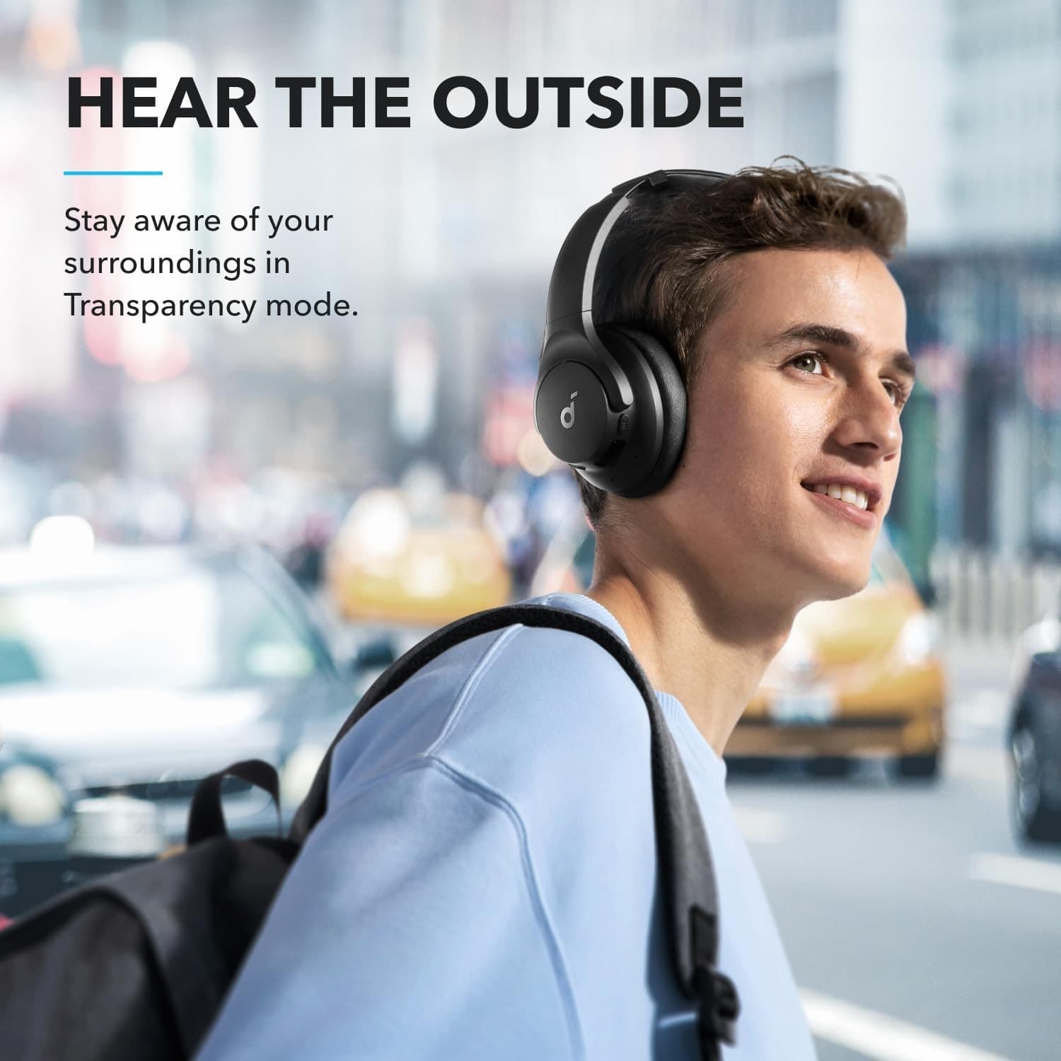 Soundcore By Anker Q20i Hybrid Active Noise Cancelling Wireless Over‑Ear Bluetooth Headphone — image 3