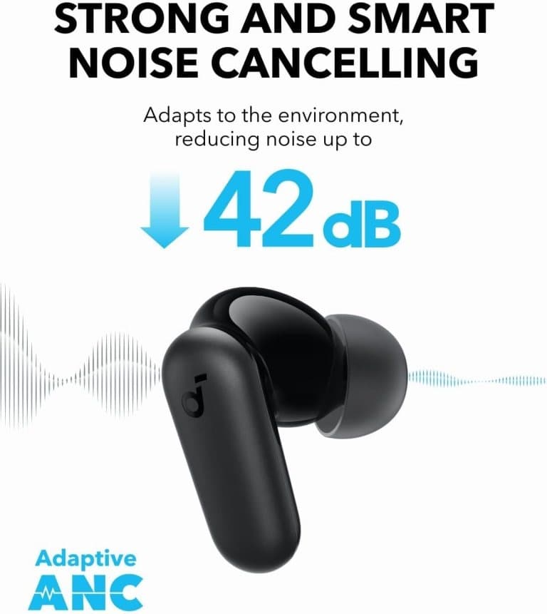 Soundcore P30i by Anker Noise Cancelling Earbuds, Powerful Bass, 45H Playtime, IP54 — image 2