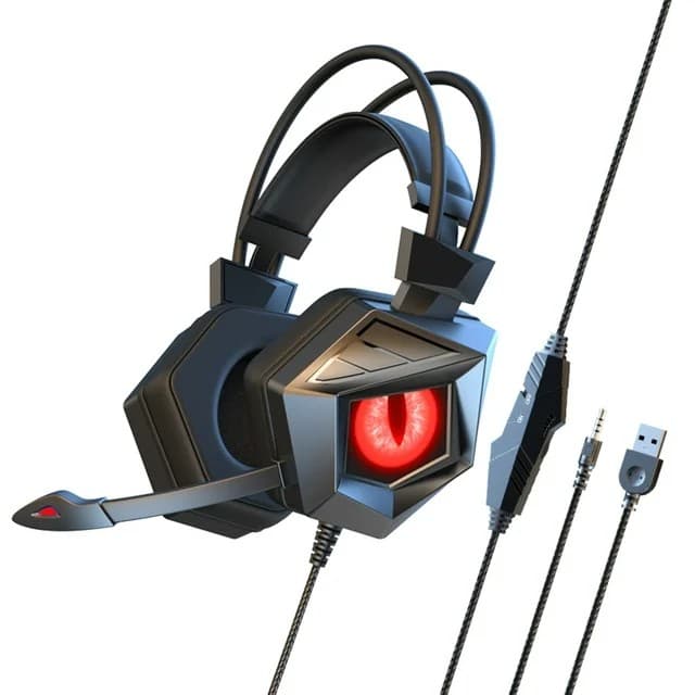 SY G15 Cool Breathing Light 3.5mm Wired Gaming Headphone — image 1