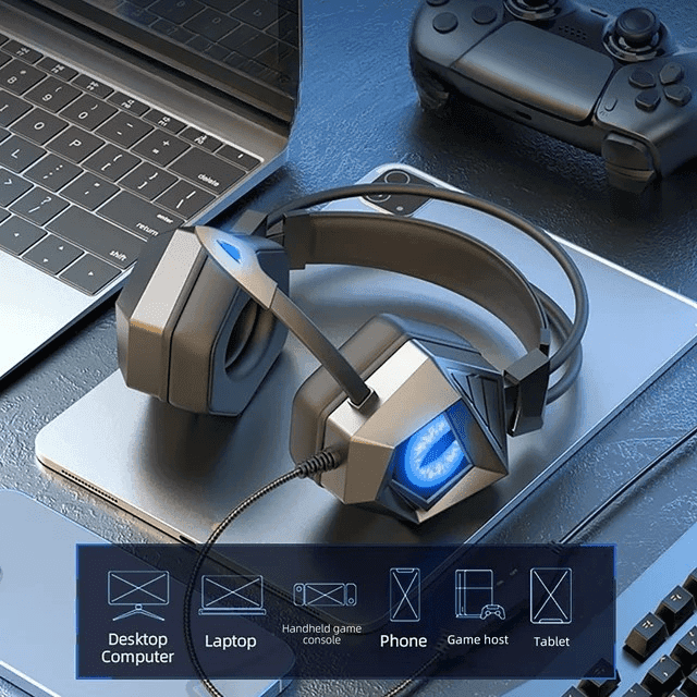 SY G15 Cool Breathing Light 3.5mm Wired Gaming Headphone — image 5