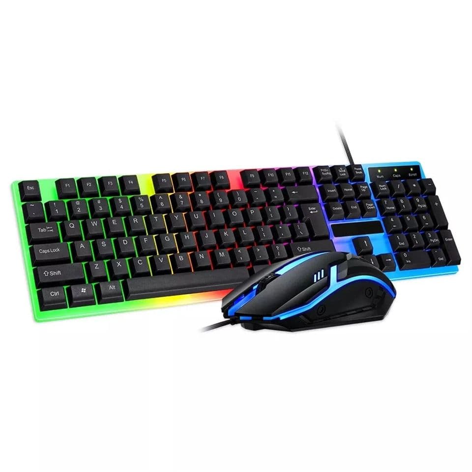T-Wolf TF230 Wired Keyboard And Mouse Set USB RGB Backlit — image 1