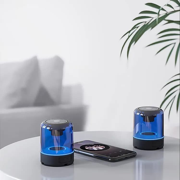 Thao T0-11 Wireless Two Dual Bluetooth Speaker HD Sound Rich Bass Cool LED Lights — image 1