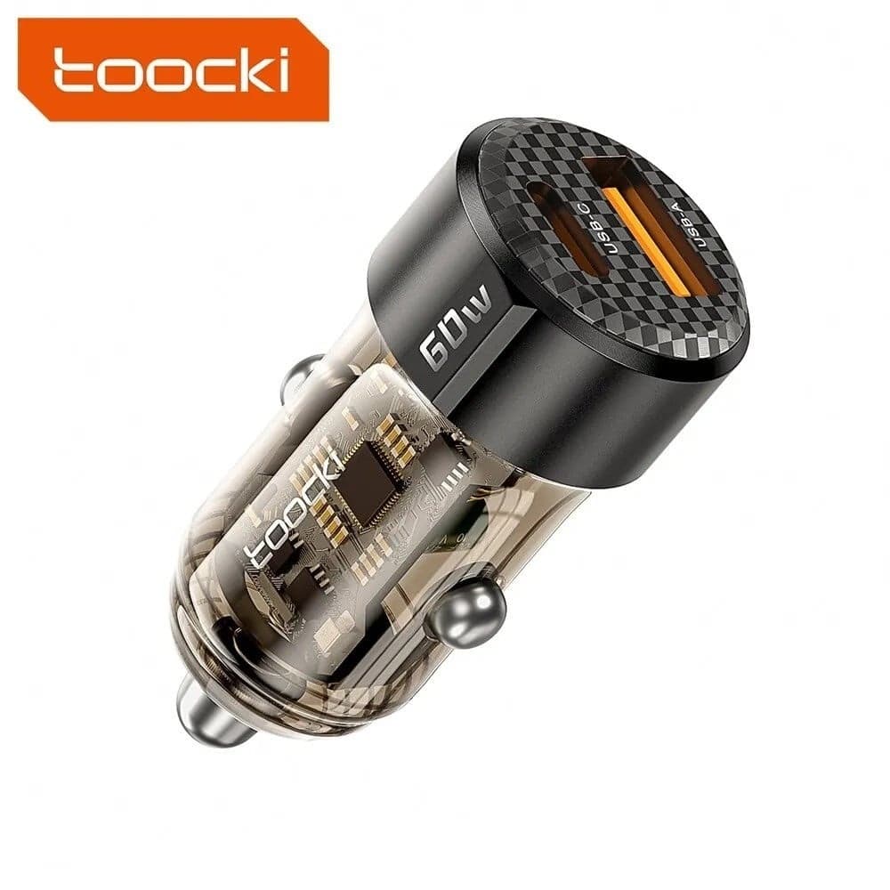 Toocki LL01 60W Car Charger with 30W Quick Charge & Transparent Case — image 1