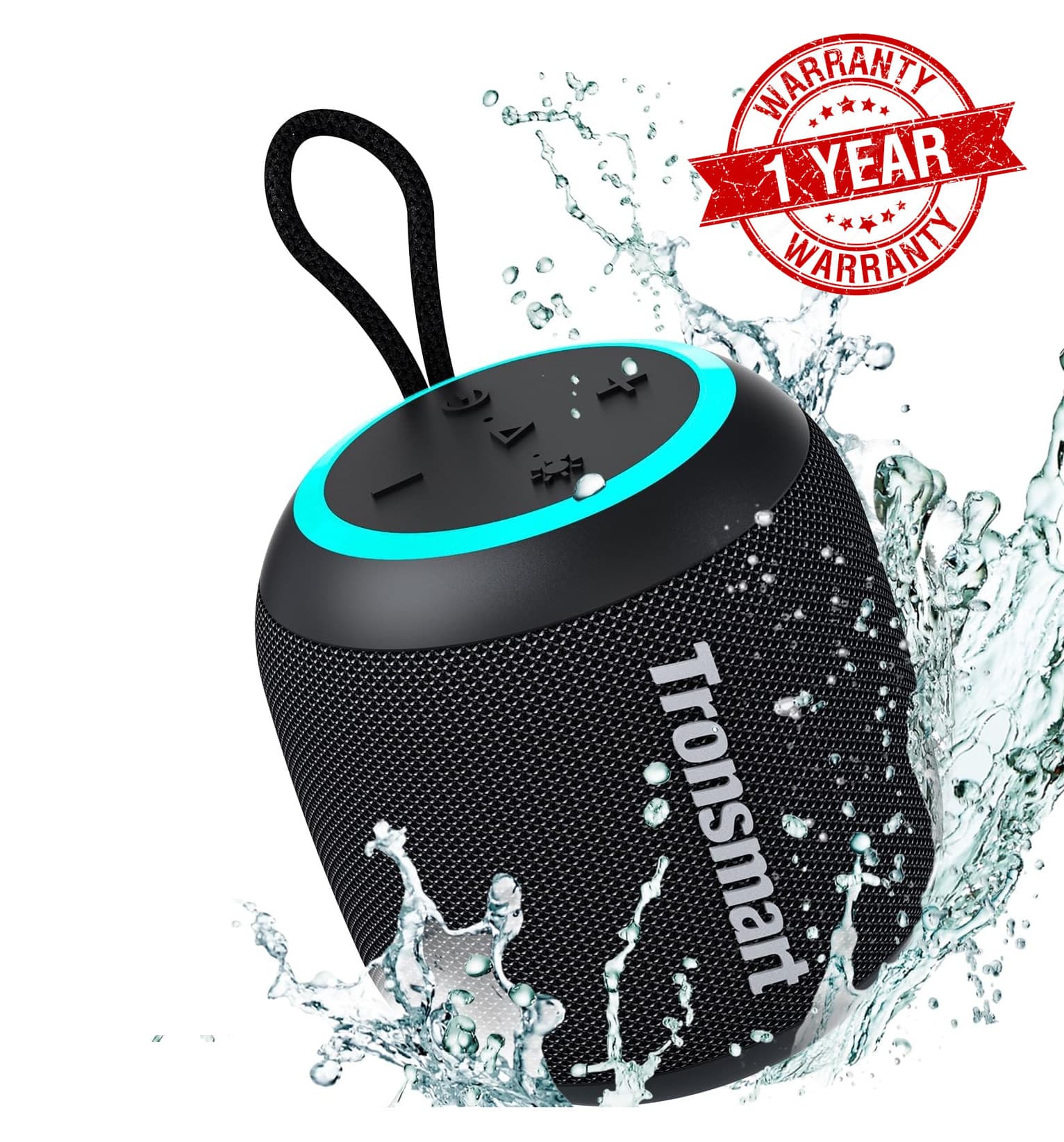 Tronsmart T7 Mini Compact Portable Bluetooth Speaker With Lights Stereo Sound — image 1