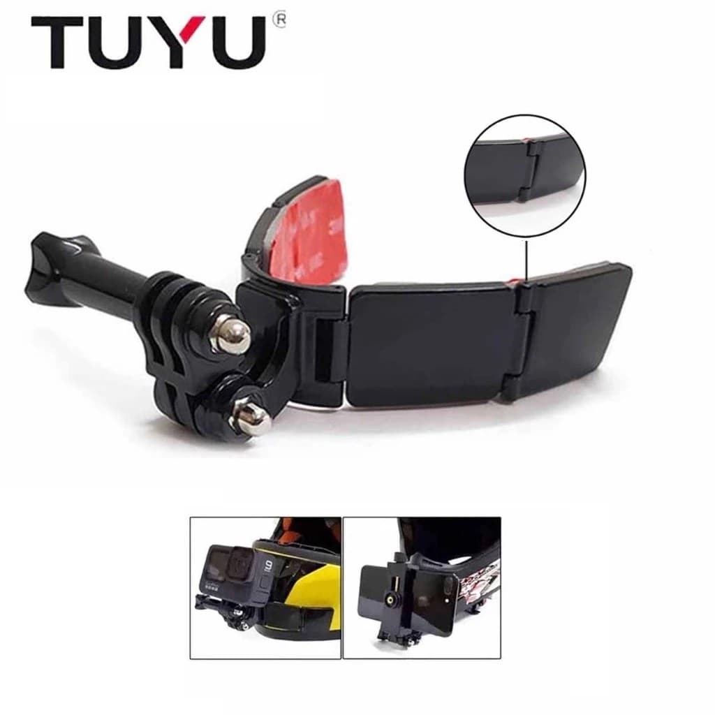 Tuyu Helmet Chin Mount For Full Face Helmet Foldable Adjustable Helmet Strap For GoPro — image 1