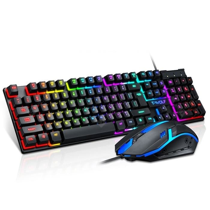 TWOLF TF200 Wired Keyboard And Mouse Kit Gaming LED Backlight — image 1