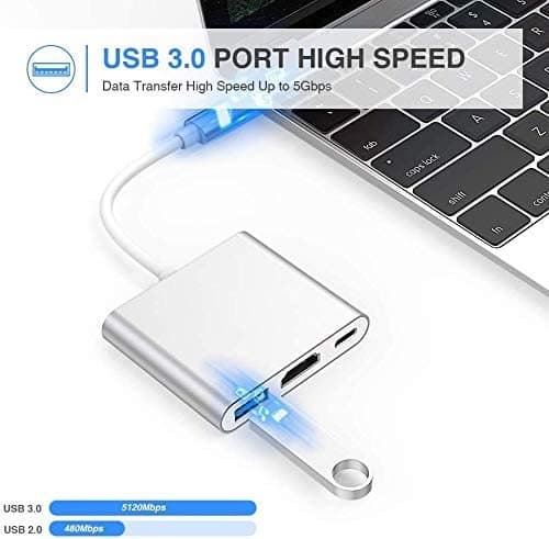 Type C To HDMI 3 In 1 4K Adapter 3.0 USB Port And Type C 3.1 Female Charging Port — image 2