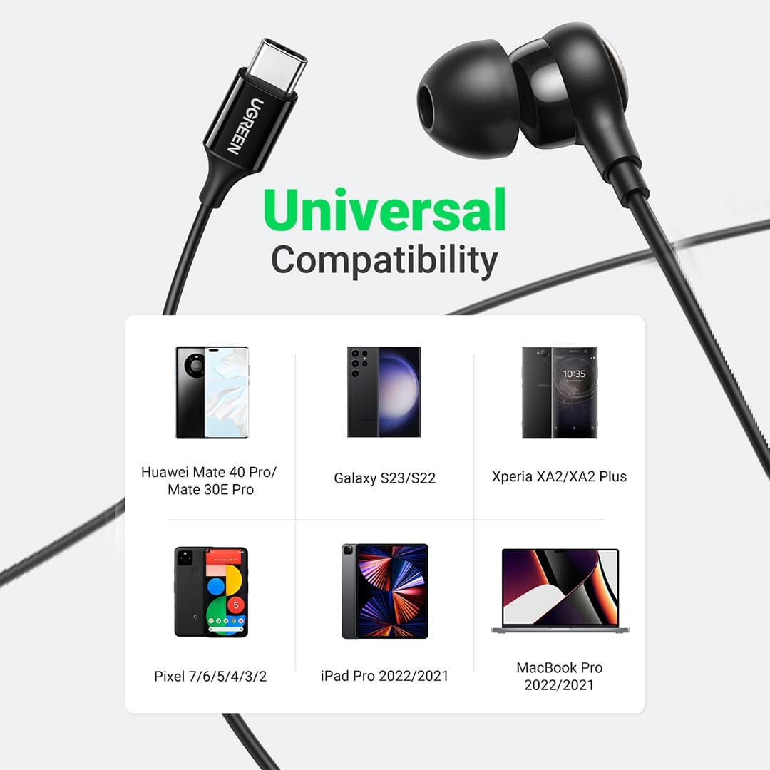 UGREEN 30638 Type-C In-Ear Wired Earphones With Built-in Microphone — image 5