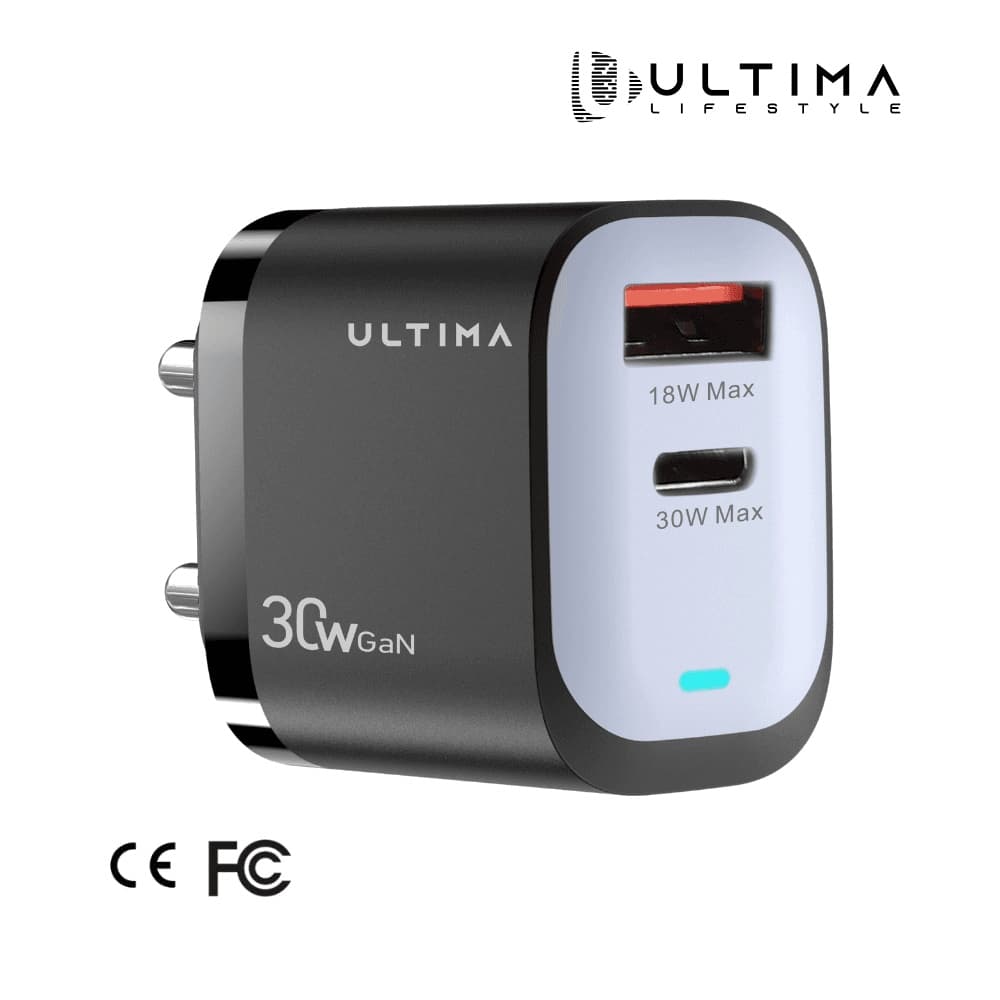 Ultima Rapid 30W Charger Dual Port GaN Charging Adapter — image 1