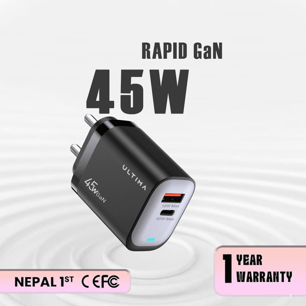 Ultima Rapid 45W Dual Port GaN Charging Adapter — image 2
