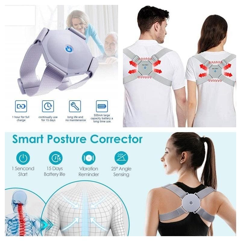 Unisex Adjustable Sensor Back Posture Correction Belt — image 3