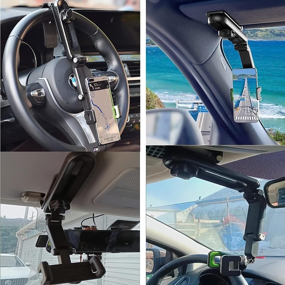 Universal Adjustable Clip Car Phone Mount For Visor — image 5