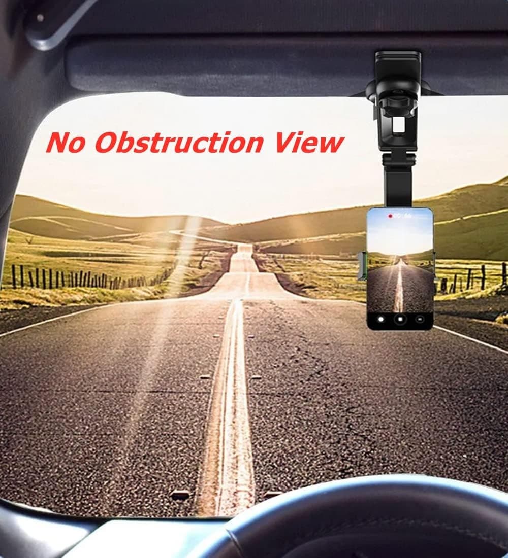 Universal Adjustable Clip Car Phone Mount For Visor — image 4