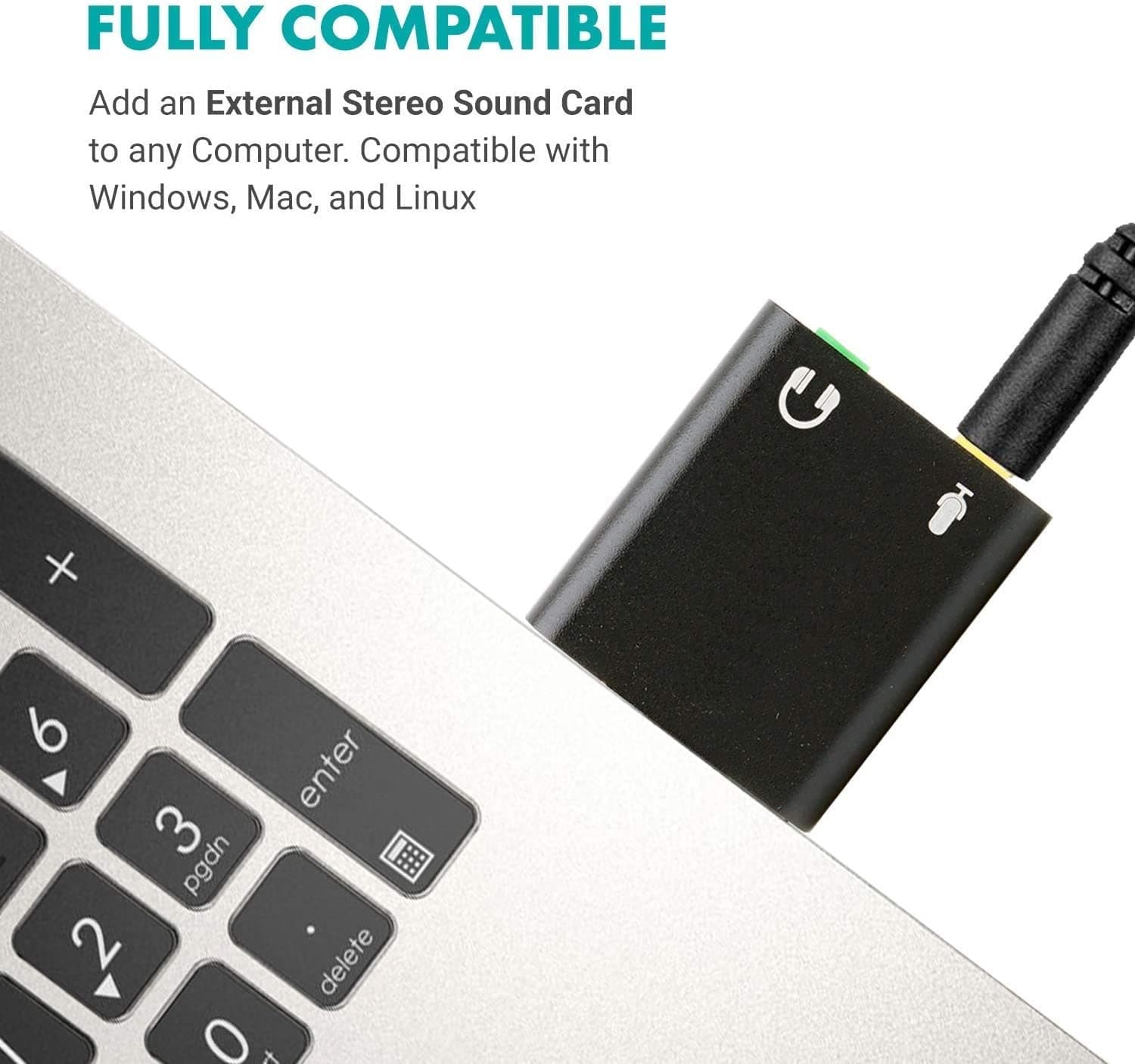 USB Mini Sound Card External Audio Adapter Interface Converter — image 4