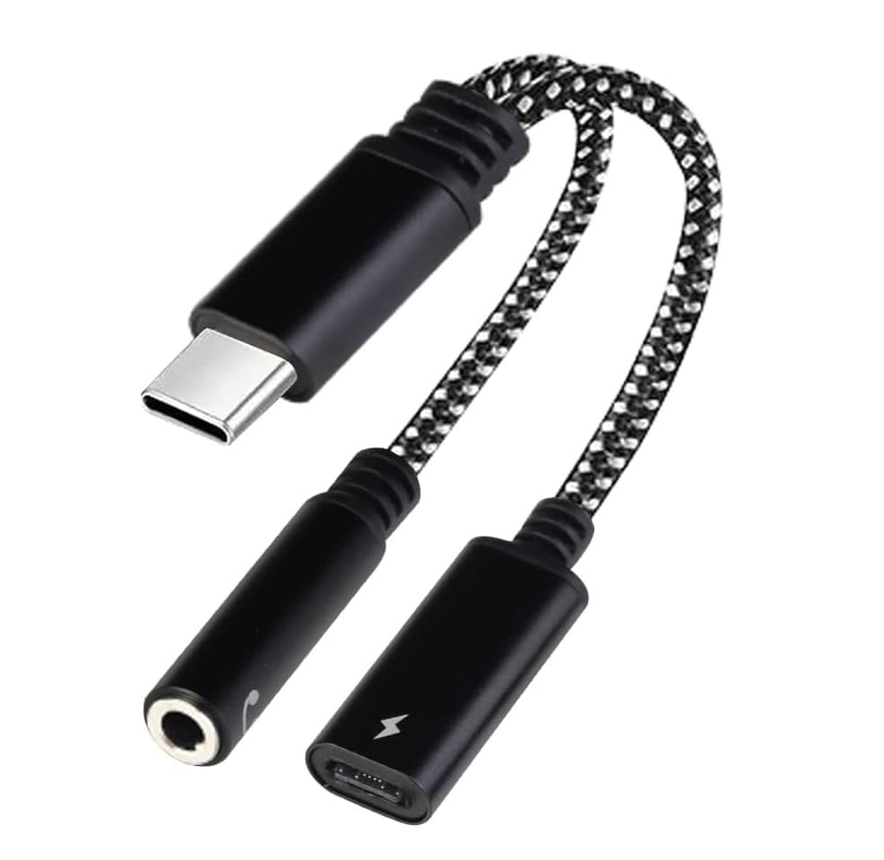 USB Type C Ro 3.5mm 2 In 1 Headphone And Charger Adapter — image 1
