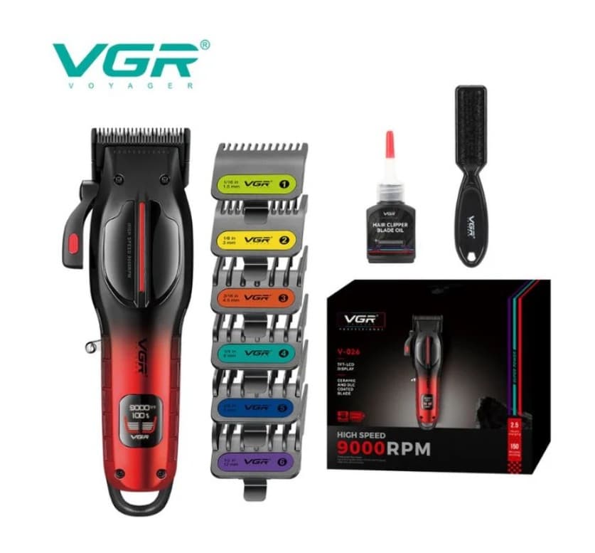 VGR V026 Professional Hair Clipper For Men 9000 RPM — image 1