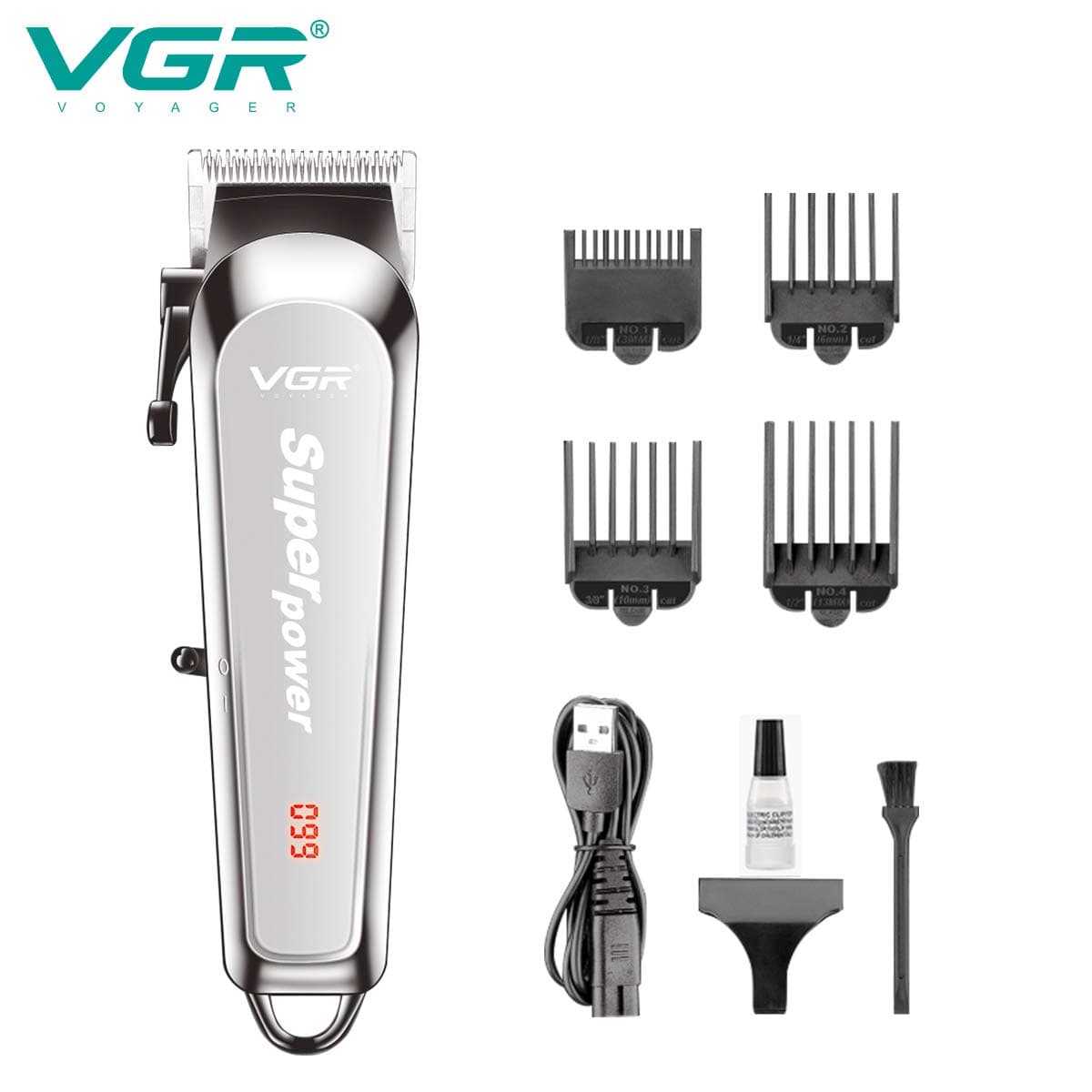 VGR V060 Cordless Rechargeable Hair Clipper For Men — image 1