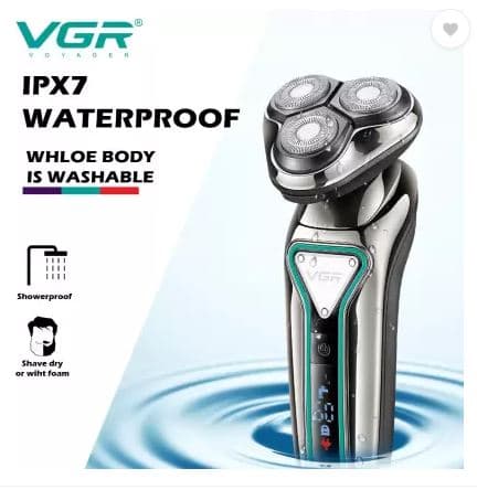 VGR V323 Professional Cordless Rechargeable IPX6 Fully Waterproof Shaver — image 3