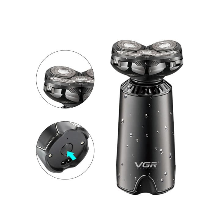 VGR V397 Portable 3 Head Electric Shaver For Men IPX5 — image 4
